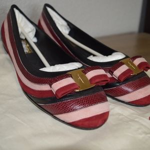 Salvatore Ferragamo Varina Stripes Flat
